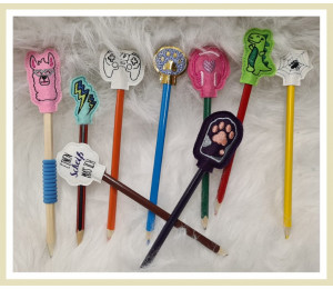 Stickdatei - ITH Stifteaufsatz Monster